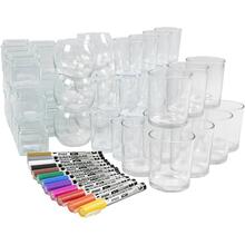 Gruppen-Kreativset Kerzengl�ser, 1 Set