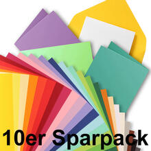 Color-Bastelkarton / Tonkarton 220 g/qm, 50x70 cm, 10 Bogen - Verschiedene Farbt�ne