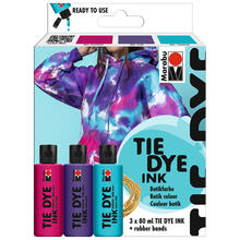 Marabu Batikfarbe fl�ssig / Tie Dye Ink, 3 x 80 ml, Trend-Set