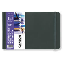 NEU Graduate Mixed Media Buch Wei� 72 Seiten, 21,6x14 cm, 200 g/m�, Querformat, Leicht gek�rnt