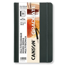 NEU Graduate Mixed Media Buch Natur 64 Seiten, 14x21,6 cm, 220 g/m�, Hochformat, k�rnig / glatt