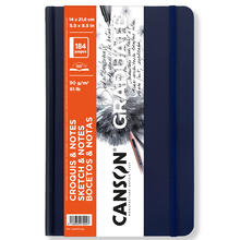 NEU Graduate Skizzenbuch 184 Seiten, 14X21,6 cm, 90 g/m�, Hochformat, Sehr glatt, Dunkelblau