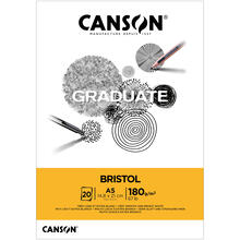 NEU Graduate Bristol Block, DIN A5, 20 Blatt, 180 g/m�
