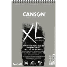 NEU Canson XL Touch Grey Spiralblock, DIN A4, 40 Blatt, 160 g/m�