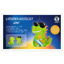 Laternen-Bastelset Dino, inkl. Stanzteile, Transparentpapier und Laternenb�gel