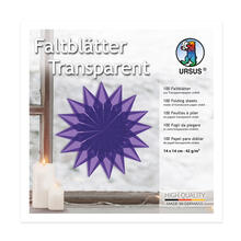 Faltbl�tter Transparentpapier, 14 x 14 cm, 42g/qm, 100 Blatt, Violett