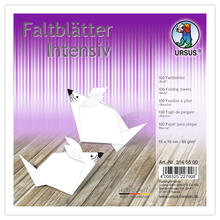 Faltbl�tter intensiv 100 Blatt, 15x15cm, wei�