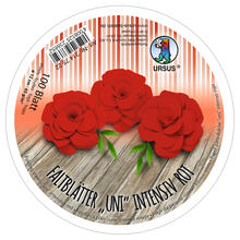 Faltbl�tter Rund, intensiv durchgef�rbt, 100 Blatt, � 12 cm, 65g/qm, Rot
