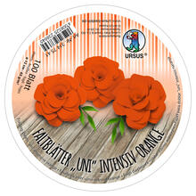 Faltbl�tter Rund, intensiv durchgef�rbt, 100 Blatt, � 12 cm, 65g/qm, Orange