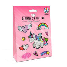 Diamond Painting Bastelset f�r Sticker mit Zubeh�r, Unicorn / Einhorn