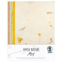 Naturpapier-Komposition Mary, mit getrockneten Bl�ten, 23 x 33 cm, 10 Blatt sortiert