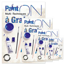 NEU Clairefontaine Multitechnik PaintOn, mit zwei K�rnungen, geleimt 250g/qm, 20 Blatt, wei� - Verschiedene Gr��en