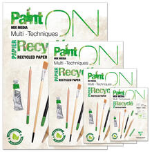 NEU Clairefontaine Block Paint'On, Recycelt, 30 Blatt, 250g/qm - Verschiedene Gr��en