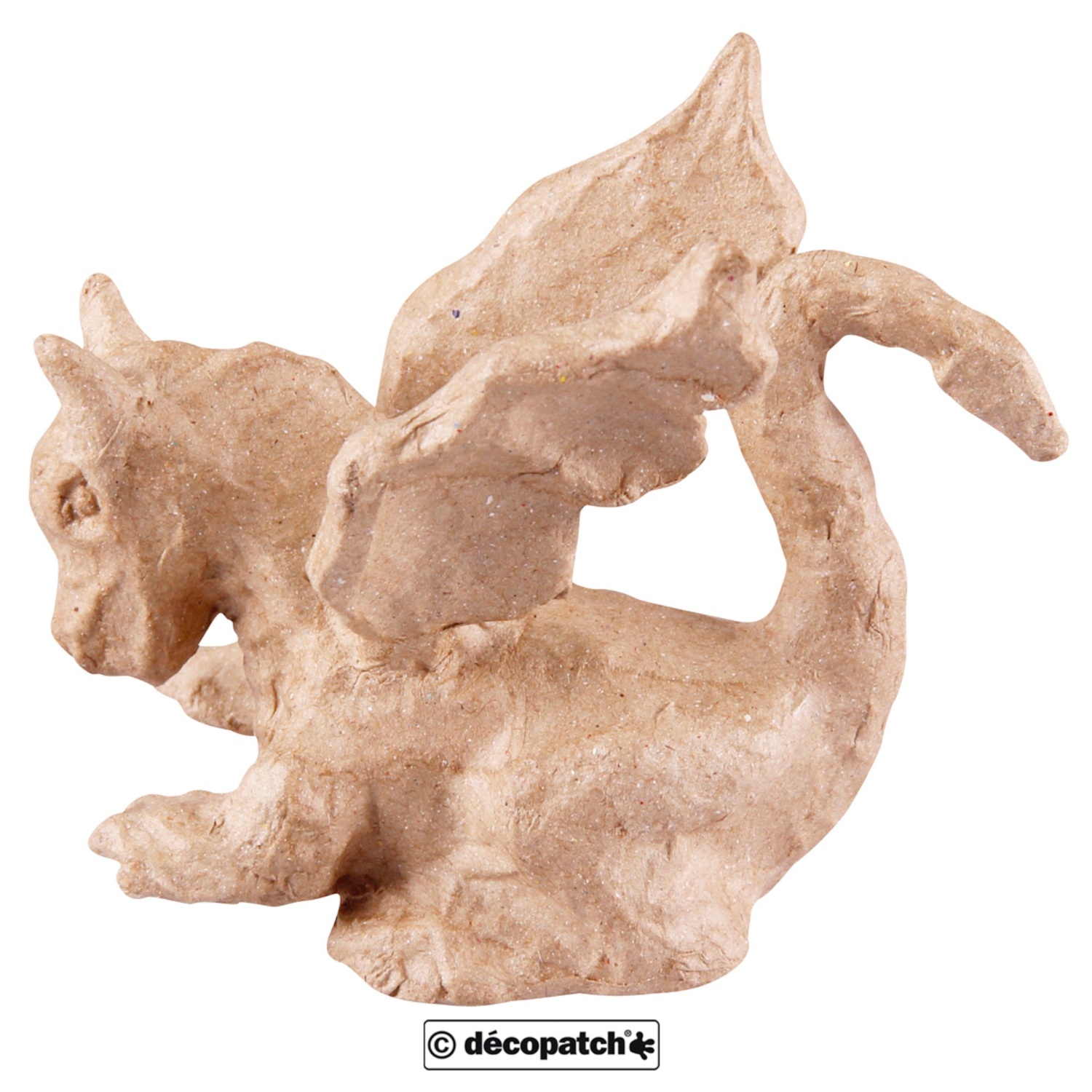 NEU Pappmach�-Figur, Drache, 12 x 6,3 x 10,2 cm