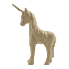 Pappmach�-Figur, Gr��e: ca 16,5 cm, Einhorn