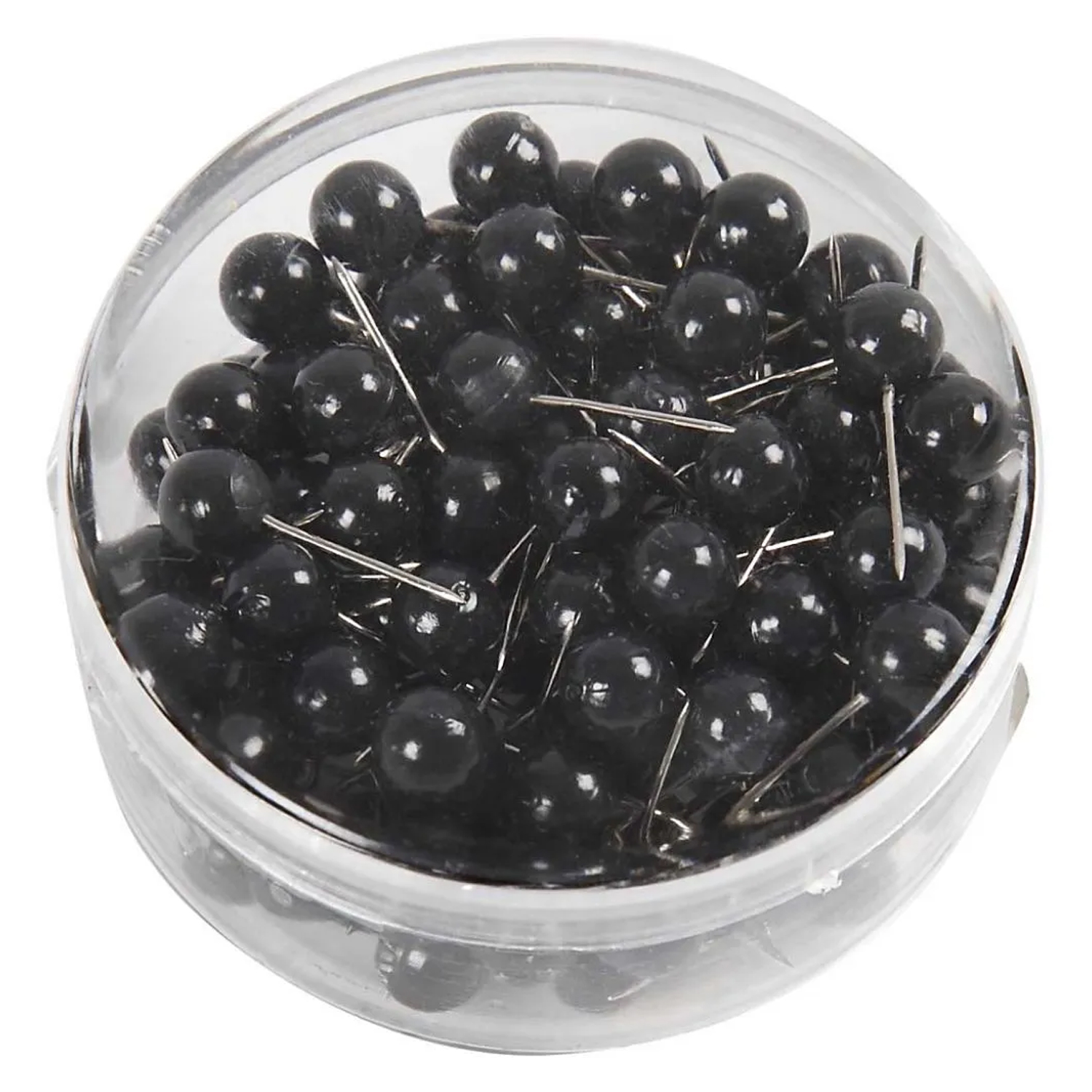 NEU Steck-/Markierungsnadeln, Schwarz, L 17 mm, � 6 mm, 100 Stk.