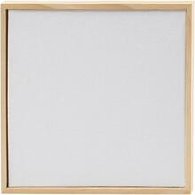 Malpappe mit Holzrahmen, Gr��e 15,8x15,8 cm, 280 g, Wei�, 1 St�ck