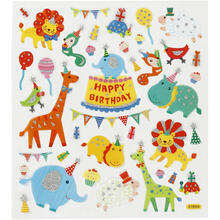 Stickerbogen, selbstklebend, 15x16,5cm - Verschiedene Motive