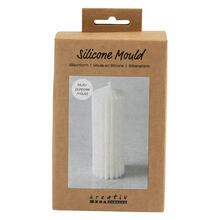 NEU Silikonform / Gie�form, Gerippter Zylinder, 12 x 4 cm