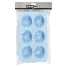 NEU Silikonform Oval, H 2,5 cm, L 28 cm, B 16 cm, Lochgr��e 7,8 x 6,1 cm, 100 ml, 1 Stk.