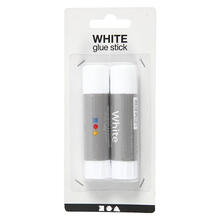 NEU Wei�er Klebestift 2er Set, Rund, 10 g