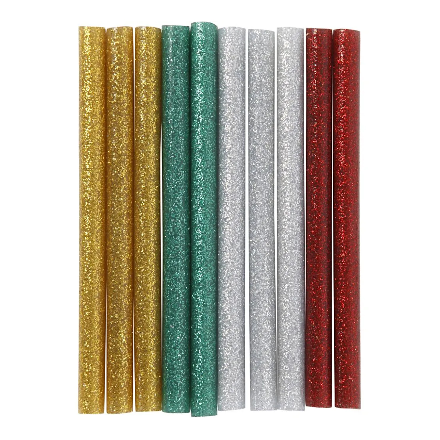 NEU Hei�kleber-Sticks Glitter bunt, 7 mm, 10 St�ck