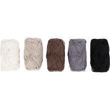Baumwollgarn, Nr. 8/4, L�nge 5x50 m, Naturfarben, 5x20 g