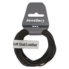 NEU Lederband Schwarz, St�rke 2 mm, L�nge 4 m