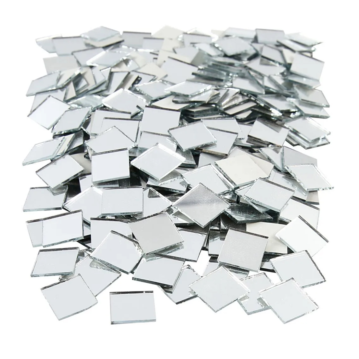 NEU Gro�packung Spiegelmosaik Eckig, 500 St�ck, 16 x 16 mm