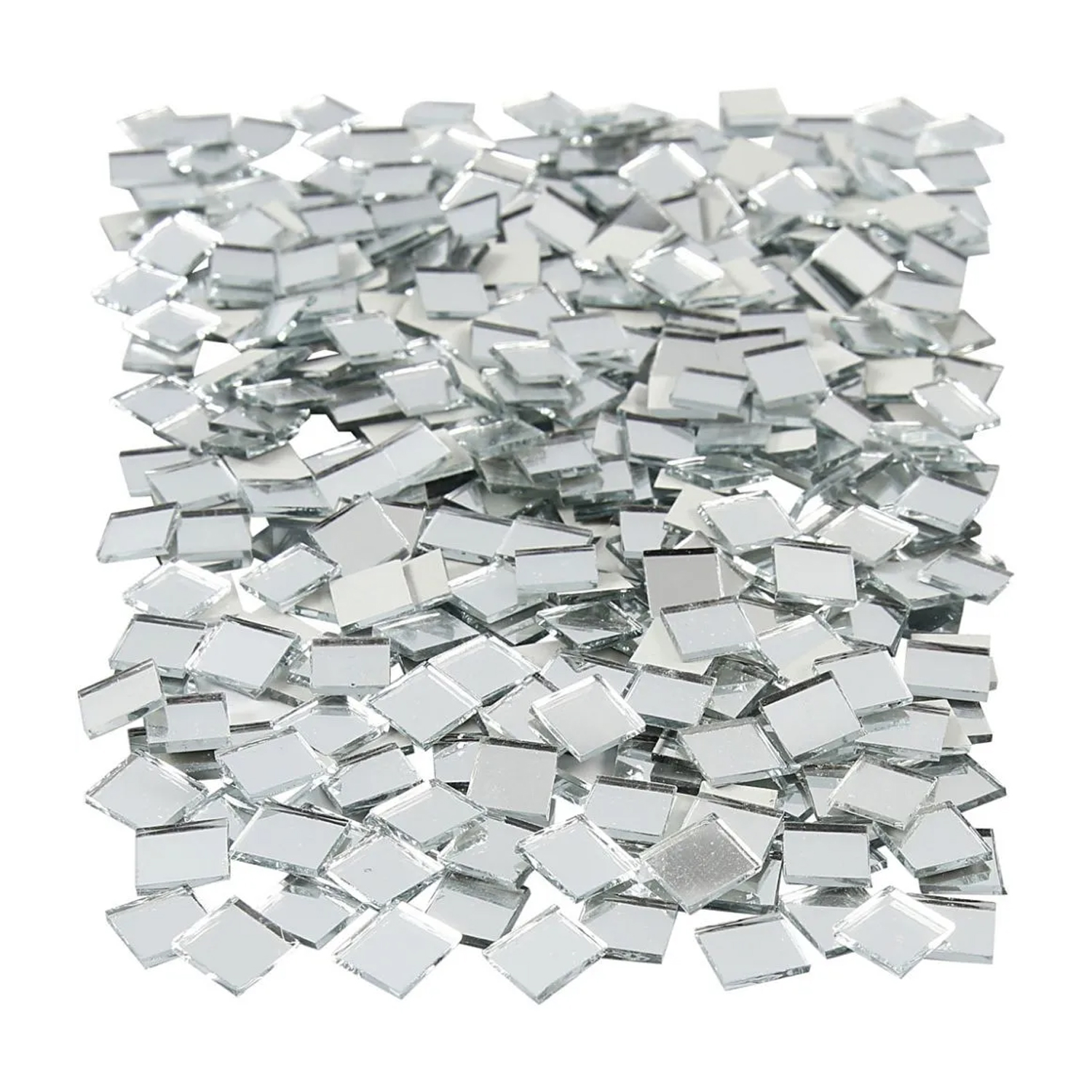 NEU Gro�packung Spiegelmosaik Eckig, 500 St�ck, 10 x 10 mm