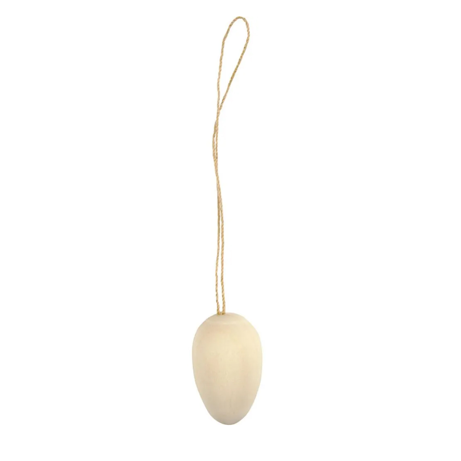 NEU Mini-Eier aus Holz mit Schnur, 2,5 x 1,5 cm, 20 St�ck
