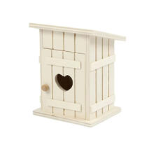 NEU Wichtel Toilettenh�uschen aus Holz, 8x6,5 cm