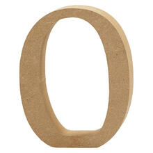 NEU MDF-Zahl, 13 cm, St�rke 2 cm, natur, 0