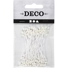 Bl�tenstaubbl�tter, L�nge 6,4 cm, Durchmesser 2 mm, Perlmuttwei�, 100 St�ck