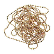SALE Kugelkette mit 10 Verschl�ssen, goldfarben, 1,5 mm, 150 cm