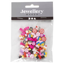 NEU Figurperlen, Candy, � 10 mm, Lochgr��e 1,5 mm, 60 Stk.
