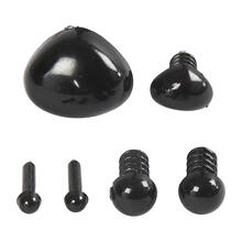 NEU Augen & Nasen Schwarz, f�r Knete, Modelliermasse, 20 St�ck sortiert