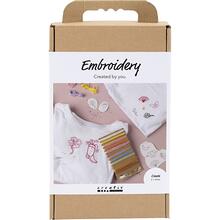 Kreativ Set Stickereien, T-Shirt, Wei�