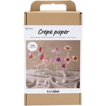 Kreativ Set Floristen-Krepppapier, Blumen, Pastellfarben