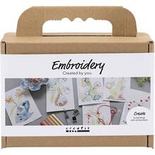 Kreativ Set Sticken, Gem�lde mit Stickerei, Sortierte Farben