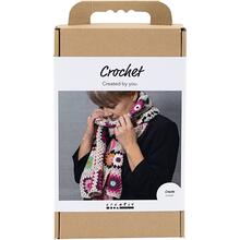 Kreativ Set H�keln, Schal, Creme, Warme Farben