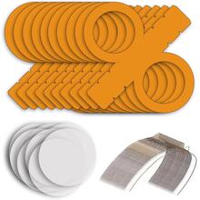 NEU Laternen-Set Orange / Ocker, 10 runde Laternen-Rohlinge, 10 B�gel & 20 runde Laternenzuschnitte