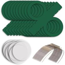 NEU Laternen-Set Dunkelgr�n, 10 runde Laternen-Rohlinge, 10 B�gel & 20 runde Laternenzuschnitte