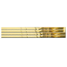 SALE Zierstreifen glatt L: 200mm, B:2 mm 15 Stk, gold