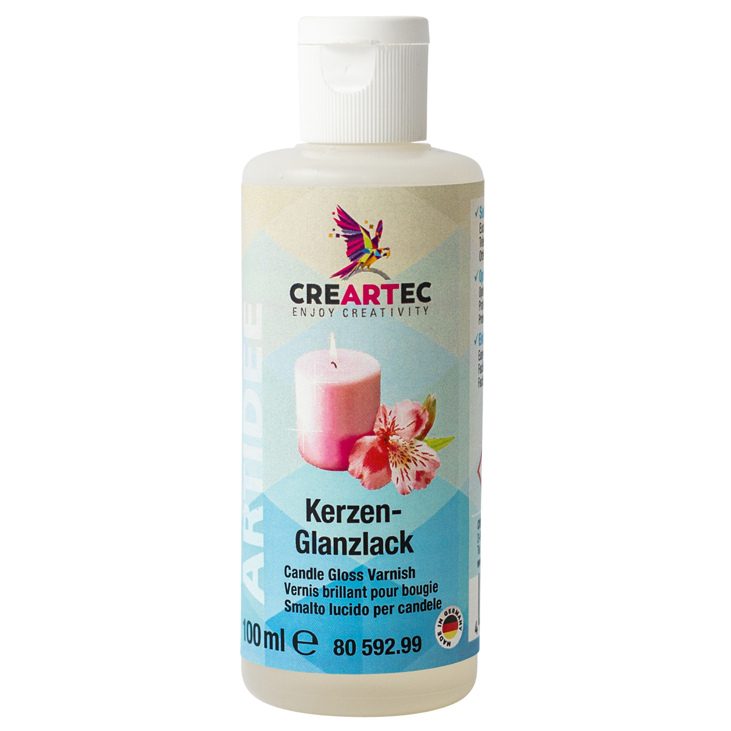 NEU Kerzenschutzlack / Kerzenlack Gl�nzend, 100 ml