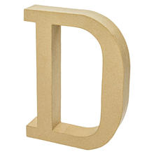 SALE Papp-Buchstabe, D, H�he 25 x Breite 21,5 x Tiefe 4 cm