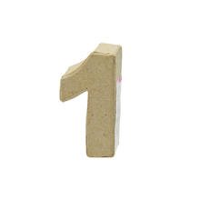 SALE Papp-Zahl, H�he 5 x Breite 3,4 x Tiefe 2 cm, verschiedene Ausf�hrungen