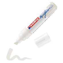 NEU Edding 5000 Acrylmarker breit, breite Keilspitze 5-10 mm, Universal-Acrylstift, wasserfest, Wei�