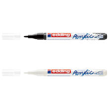 Edding e-5500 Acrylmarker extra fein, 0,7-1mm Rundspitze - Verschiedene Farben
