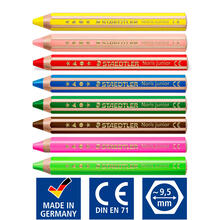 Staedtler Kindermalstift 3in1, Noris junior 140 - Verschiedene Farben